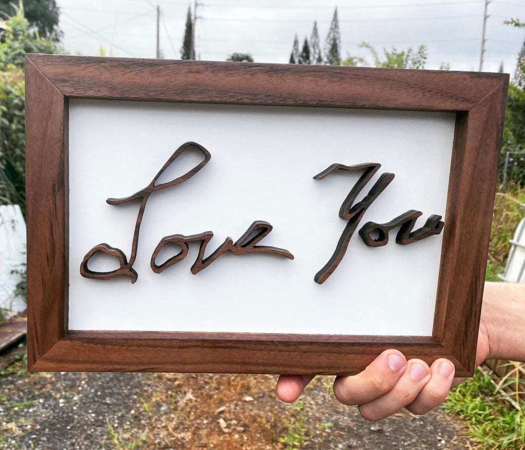 3D Handwritten note