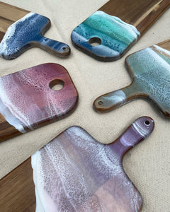 Ocean art charcuterie boards