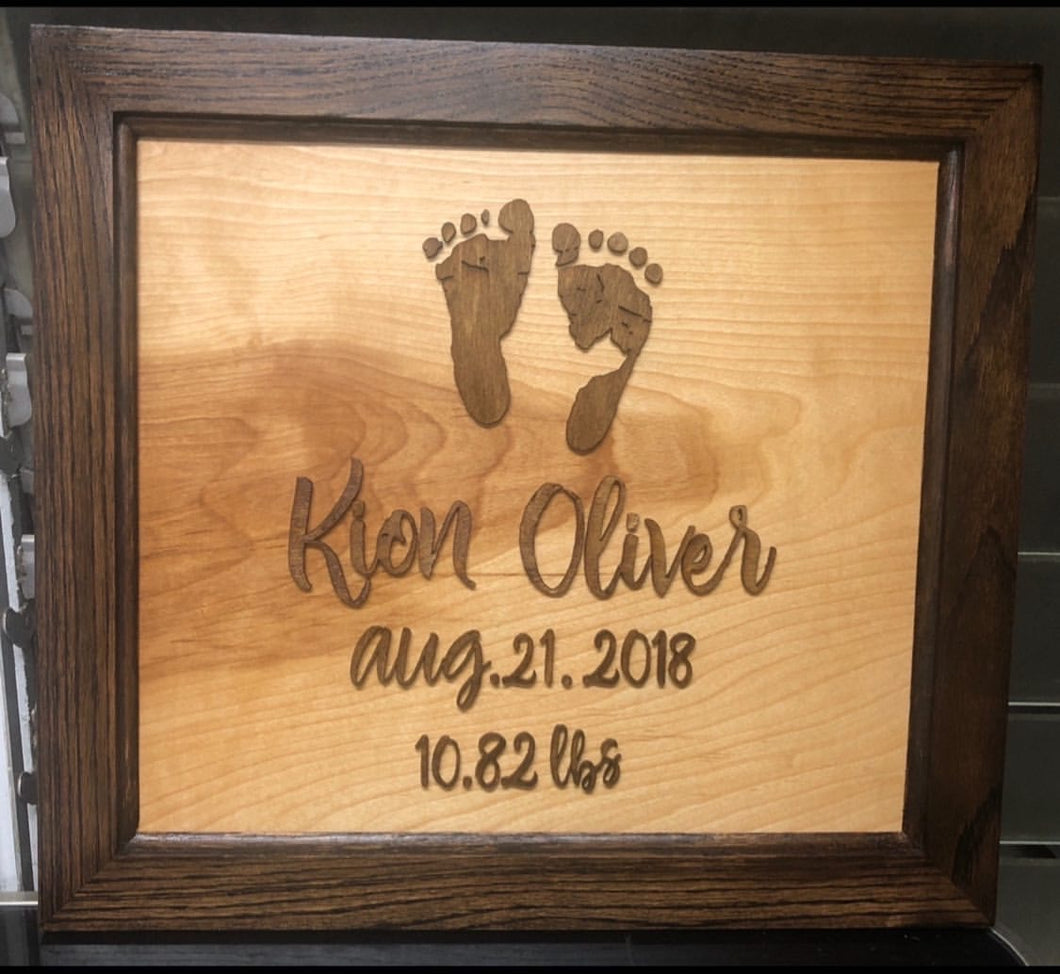 Child's Foot Print Memorabilia