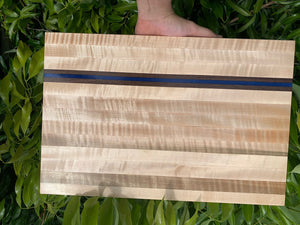 Thin Blue Line edge grain cutting board