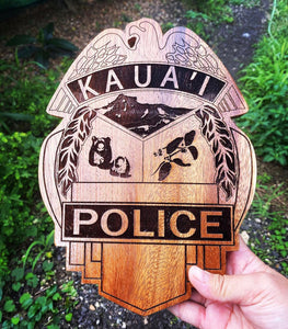 Mini Kaua'i police badge